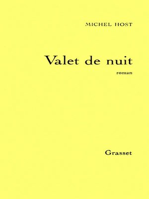 cover image of Valet de nuit